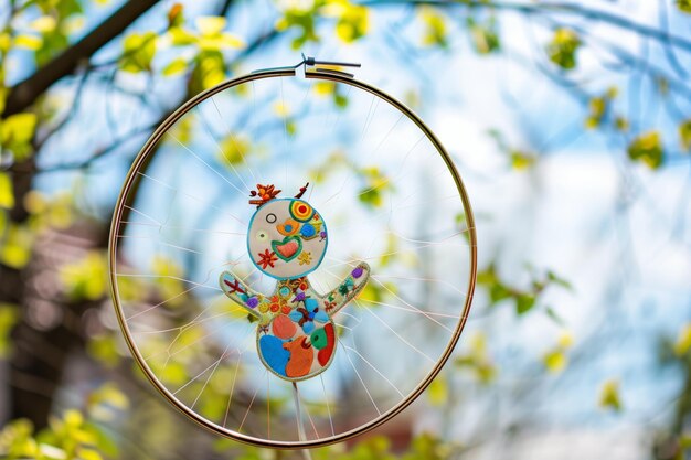 Ręczny haft w obręczy